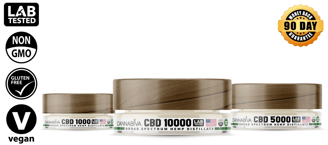 Cannabiva Broad Spectrum CBD Distillate Product Family